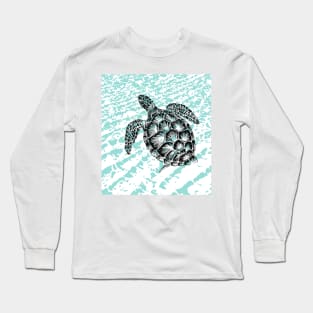 Sea turtle print Long Sleeve T-Shirt